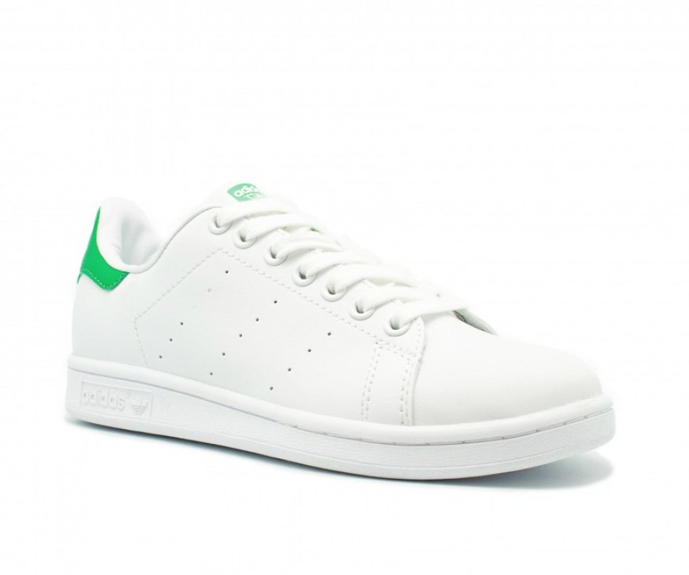 Кроссовки Adidas Stan Smith White/Green белые, зеленые