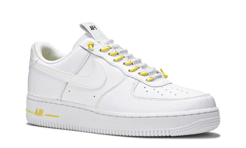 Кроссовки Nike Air Force 1 '07 Lux White белые с желтым