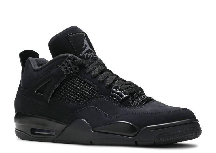 Кроссовки Nike Air Jordan 4 Black с мехом