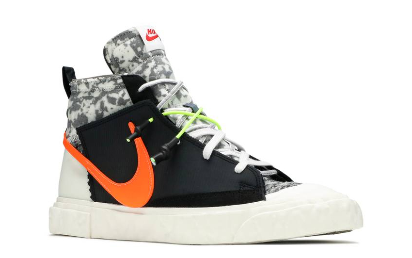 Кроссовки Nike Blazer Readymade Mid черные с белым