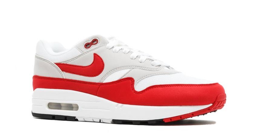 Кроссовки Nike Air Max 87 Anniversary Red красные с белым и серым