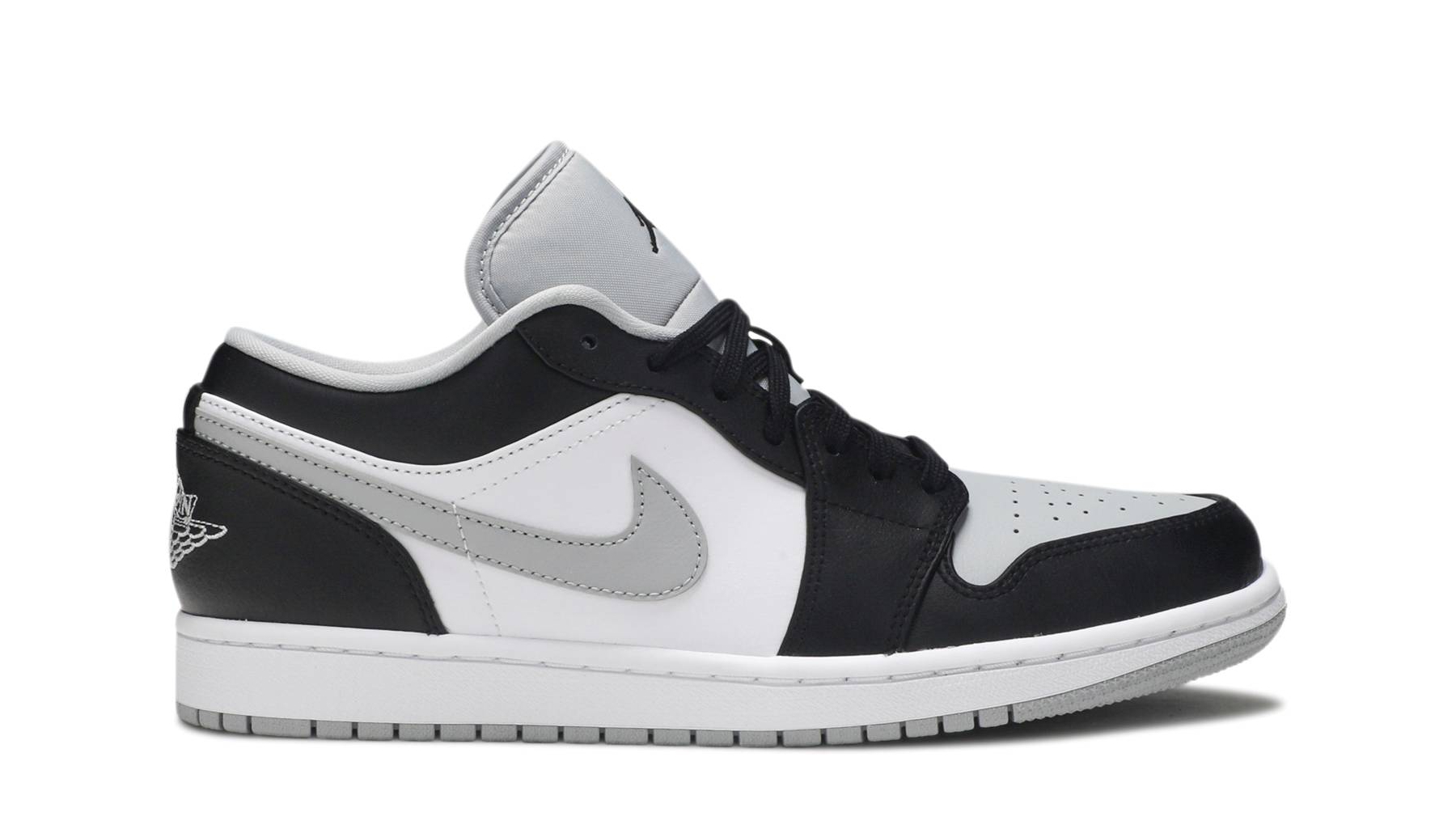 Кроссовки Nike Air Jordan 1 Low Smoke Grey черные с серым