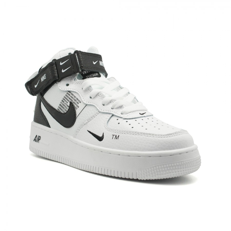 Кроссовки Nike Air Force 1 07 Mid LV8 белые, черные