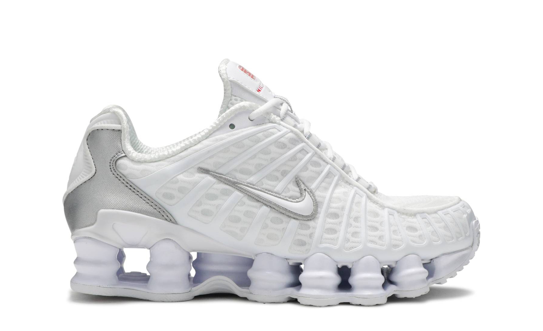 Кроссовки Nike Shox TL Metallic Silver белые