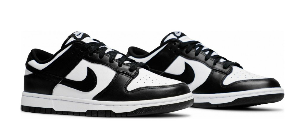 Кроссовки Nike Dunk Low Black/White с мехом