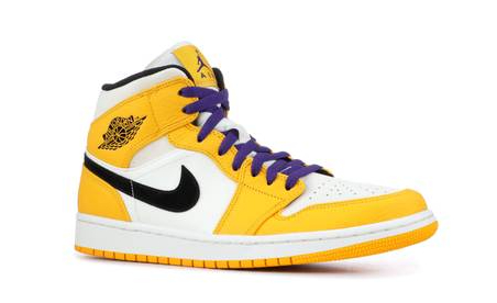 Кроссовки Nike Air Jordan 1 Mid Lakers