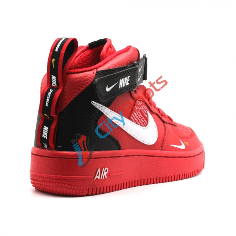 red and black air force 1 mid lv8