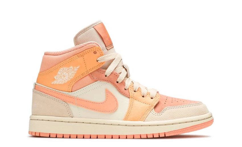 Кроссовки Adidas Nike Air Jordan 1 Mid Apricot