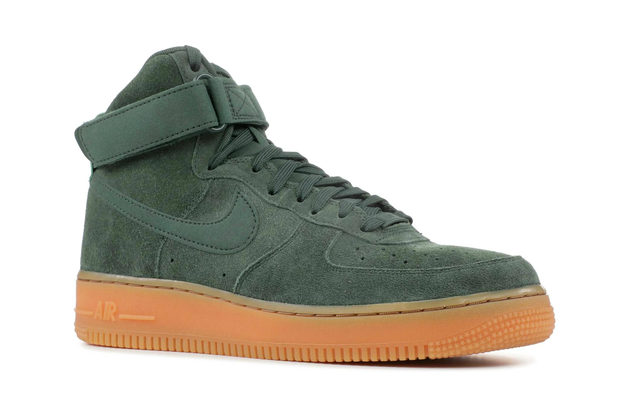 Кроссовки Nike AIR FORCE 1 07 LV8 SUEDE 'VINTAGE GREEN' зеленые