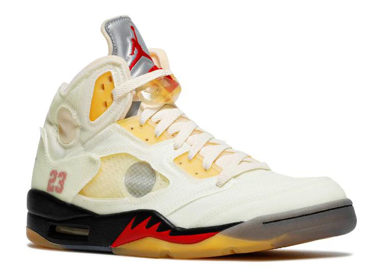 Кроссовки Nike Air Jordan 5 Retro X Off White Sail
